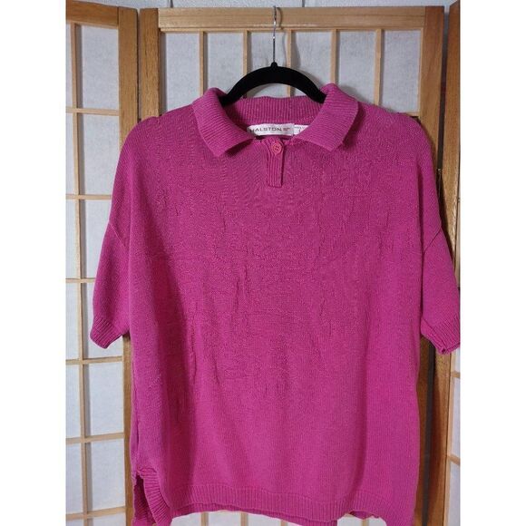 VTG Halston Lg Collared Sweater - Picture 2 of 16